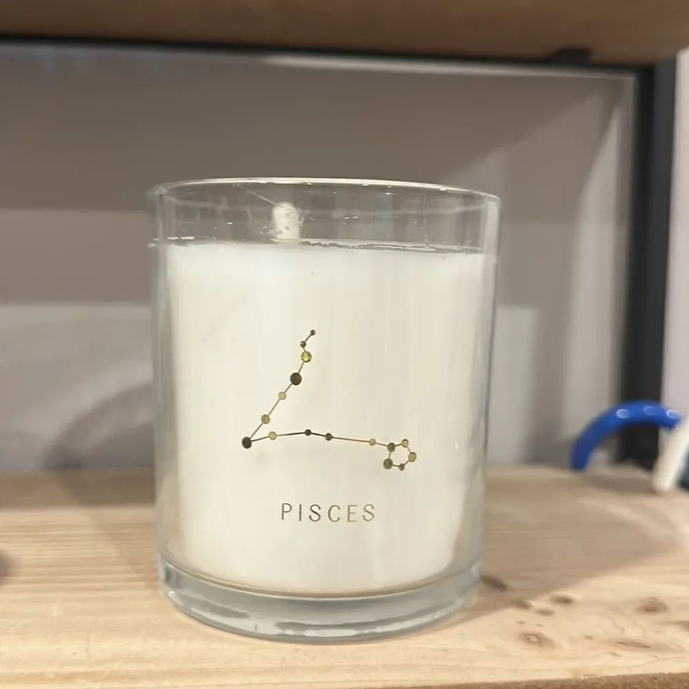 Pisces Glass Zodiac mandarin candles